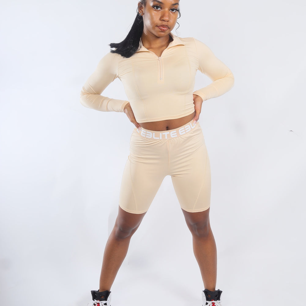 Cropped Quarter Zip